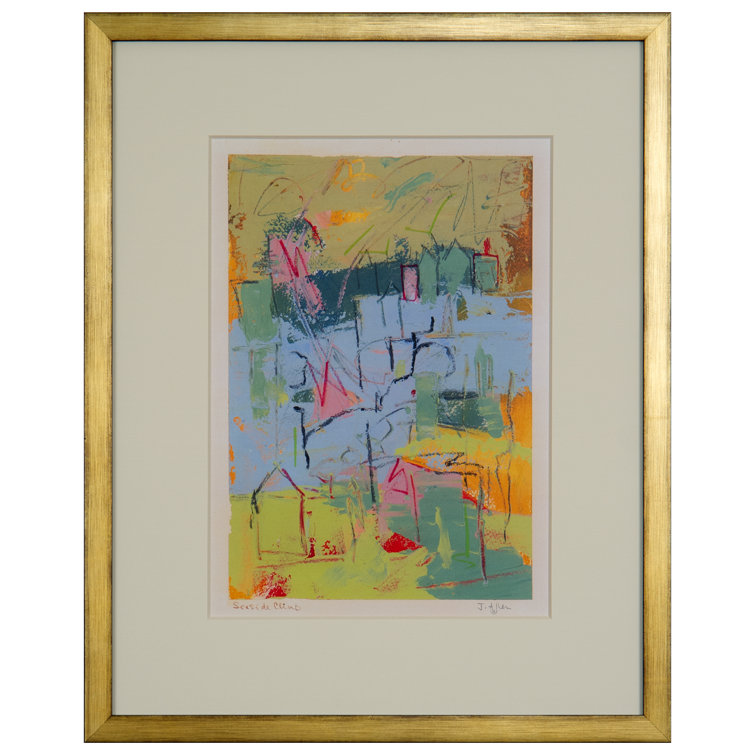 The Natural Light J.Allen Seaside Climb Framed by J.Allen Painting